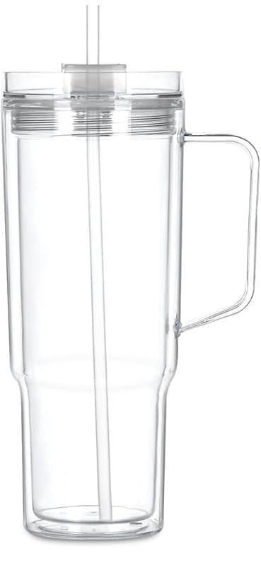 40 oz Snow Globe Tumbler w/ Handle