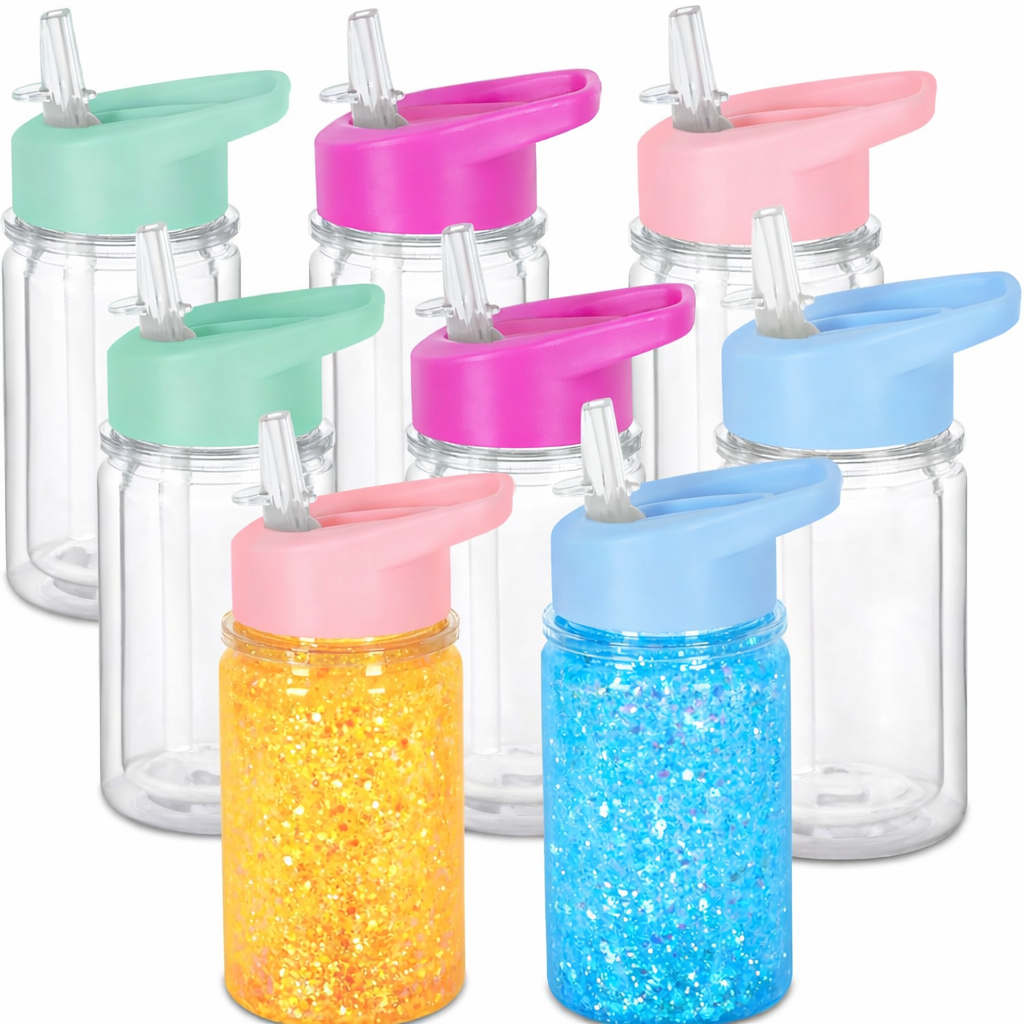 10 oz Snow Globe Tumbler w/ Lid Handle